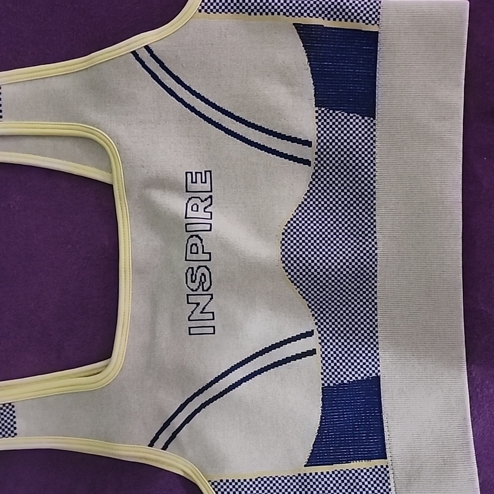 NWT INSPIRE Seamless Panel Sports Bra